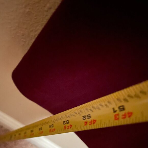 New York and Company, XXS Petite, Half Split Sleeve, Burgundy Jumpsuit - Picture 15 of 15